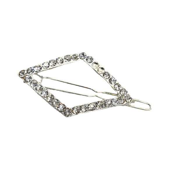 Elegant Silver Rhinestone Hair Clip - Picture 2 of 2